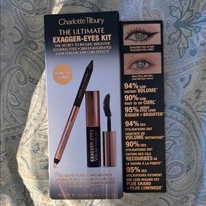 Charlotte Tilbury Exagger-Eyes Kit — Black and Rose Gold Accents